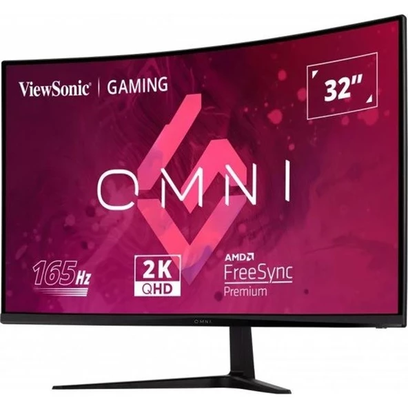 VIEWSONIC 31.5" VA VX3218C-2K 1MS 165HZ HDMI-DP KAVISLI GAMING MONİTÖR 2560X1440 - 4