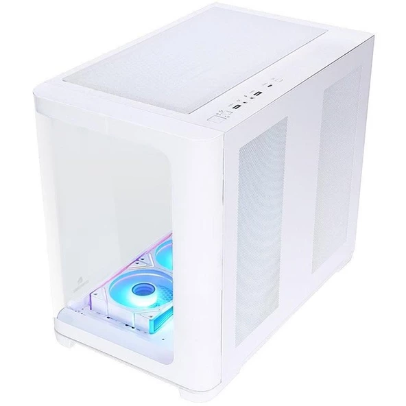 Gamebooster Gb-G2851bw Sea Wıew 7-Rgb Fanlı Gamıng Mıd-Tower Pc Kasası Beyaz - 2