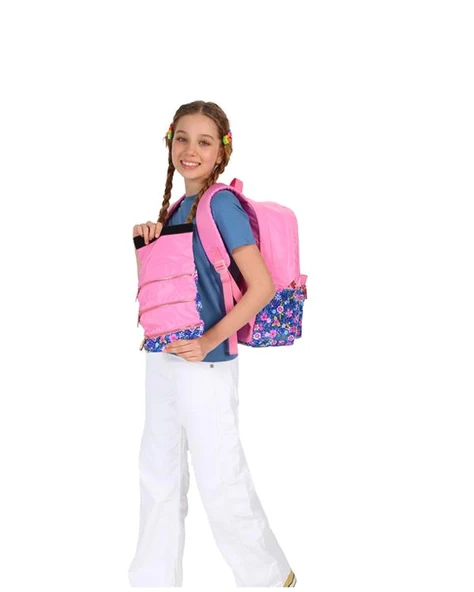 Kaukko Soft Floral Surprise Kalem Çantası Pink K2669 - 2