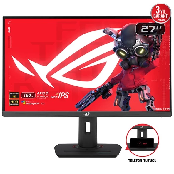 ASUS 27" IPS ROG STRIX XX27UCS 1MS 160HZ HDMI-DP USBC PIVOT GAMING MONİTÖR 3840X2160