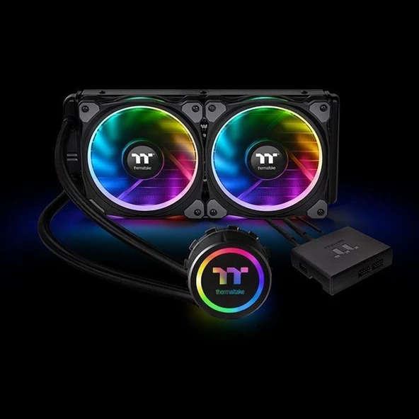 THERMALTAKE 240MM FLOE RIING CL-W157-PL12SW-A ARGB SIVI SOĞUTMALI İŞLEMCİ FANI - Resim 3