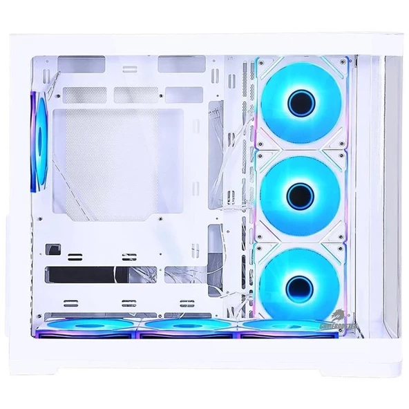 Gamebooster Gb-G2851bw Sea Wıew 7-Rgb Fanlı Gamıng Mıd-Tower Pc Kasası Beyaz - 3