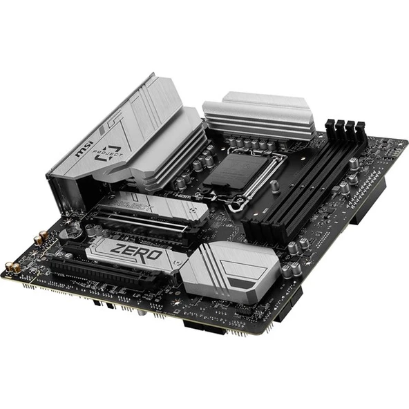 MSI B760M PROJECT ZERO WIFI-6E DDR5  HDMI-DP PCIE 4.0 1700P MATX - 4