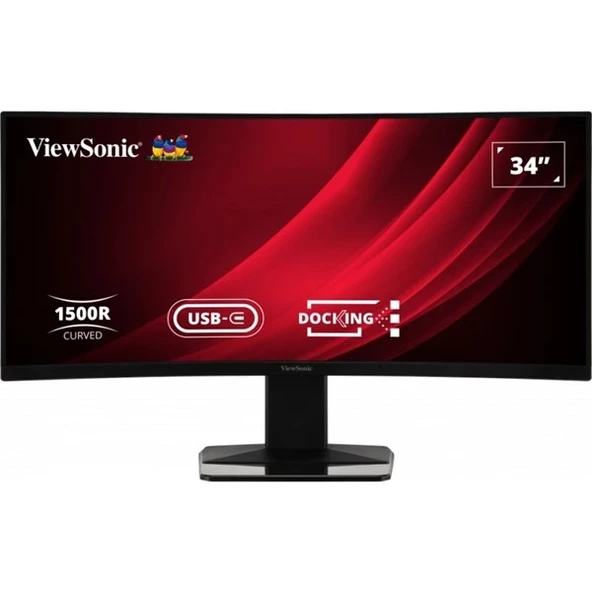 VIEWSONIC 34" VA VG3419C 0.4MS 120HZ HDMI-DP KAVISLI DOCKING MONİTÖR 3440X1440 - 2