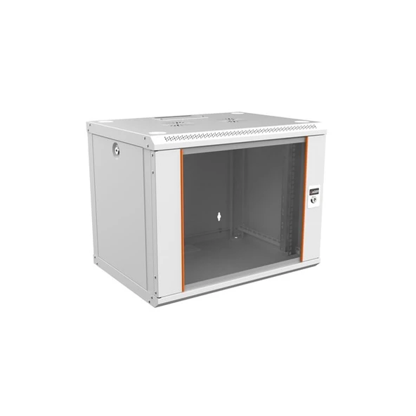 AGER 9U 600x450mm Duvar Tipi Siyah Kabinet Agena AG-AN09U6045S1 - 7