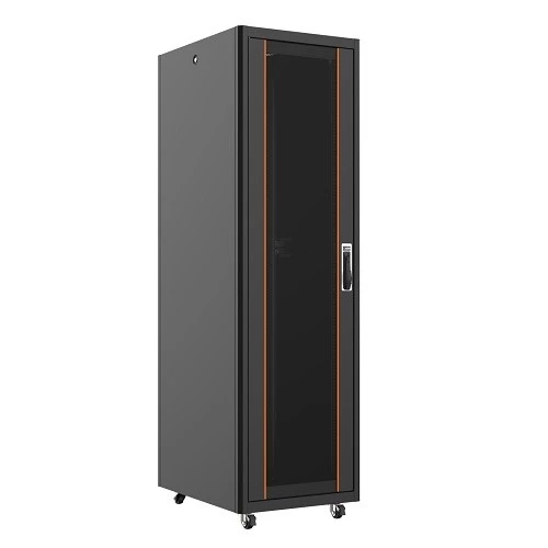 AGER 42U 600x800mm Dikili Tip Siyah Kabinet Vega AG-VB42U6080S1 Cam Kapak - 3