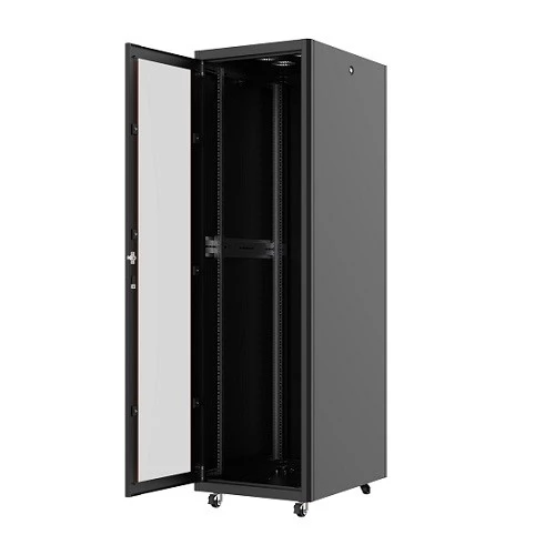 AGER 42U 600x800mm Dikili Tip Siyah Kabinet Vega AG-VB42U6080S1 Cam Kapak - 4