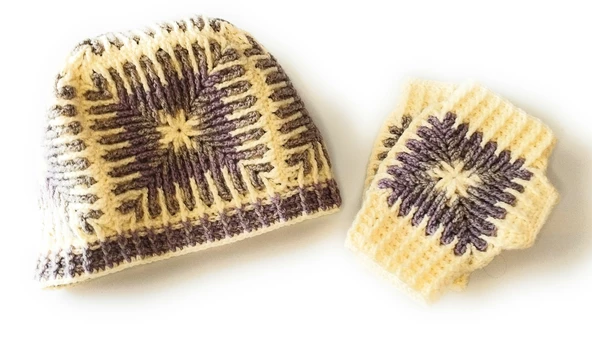 kadın bere eldiven takımı - 2