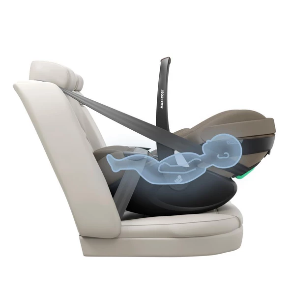 Maxi-Cosi Pebble SlideTech Tam Yatabilen 0-13 Kg Ana Kucağı ve Oto Koltuğu Twillic Truffle - 10