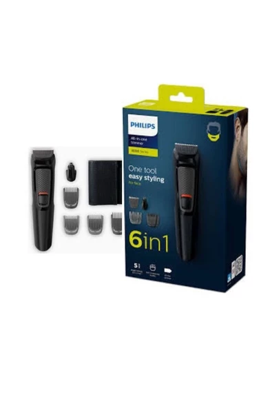 Philips Traş Makinası Islak Kuru 6+1 Başlık -saç-sakal- Vucüt - Kablosuz Kullanım- Delux 2022 Seri