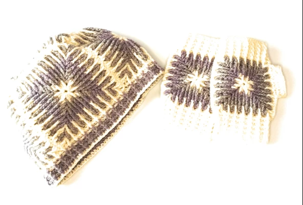 kadın bere eldiven takımı