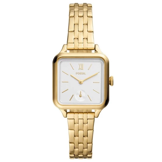 Fossil FBQ3832 Quartz Çelik Altın Beyaz Kadran 28 mm Kadın Kol Saati