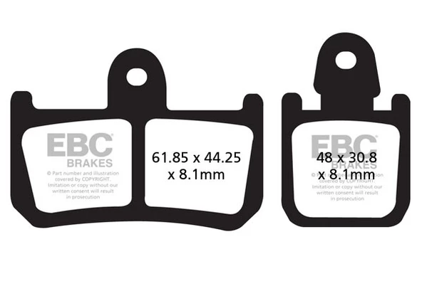 YAMAHA YZF-R1 , MT01 (6 Piston Caliper) 07-14 SINTER ÖN FREN BALA