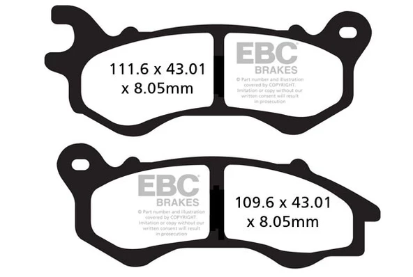 EBC HONDA PCX125/150 12-20 , PEUGEOT DJANGO ÖN FREN BALATASI