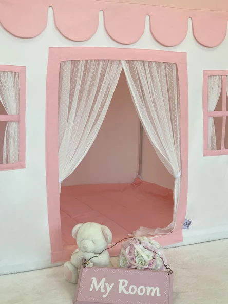 Pamuka Pembe-Beyaz Large Oyun Evi - 3