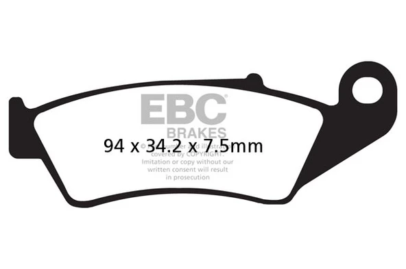 EBC CARBON OFF ROAD FREN BALATASI
