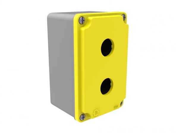 Bemis IP67 80x130x73 mm İkili Alüminyum Buton Kutusu BT4-2001-0007 - 1