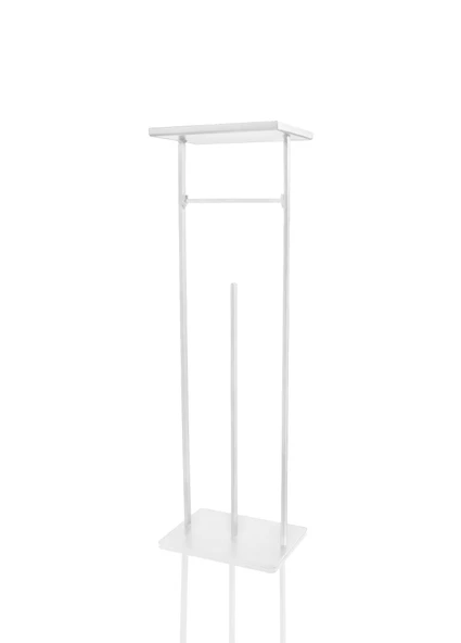 The Mia Tepsili Tuvalet Kağıdı Standı Beyaz 54x15x12 cm GLV0691 - 2