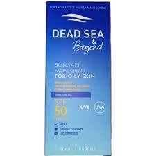 DEAD SEA SUNSAFE FACIAL GEL FOR OILY SKIN SPF50 HIGH 50ML