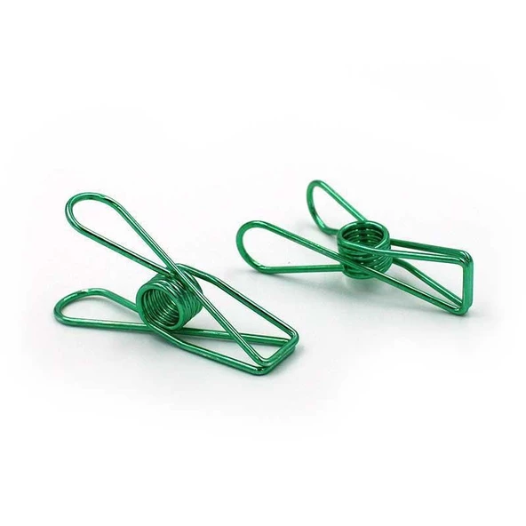 Kayigo Tiny Paslanmaz Çelik  Mini Mandal Onikili - Yeşil - 2