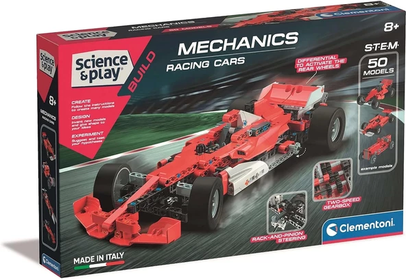 Clementoni 80132TR Mekanik Laboratuvarı Yarış Arabaları Formula 1