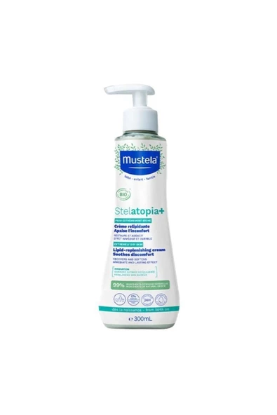 Mustela Stelatopia Lipit Yenileyici Krem Pompalı Şişe 300 ml