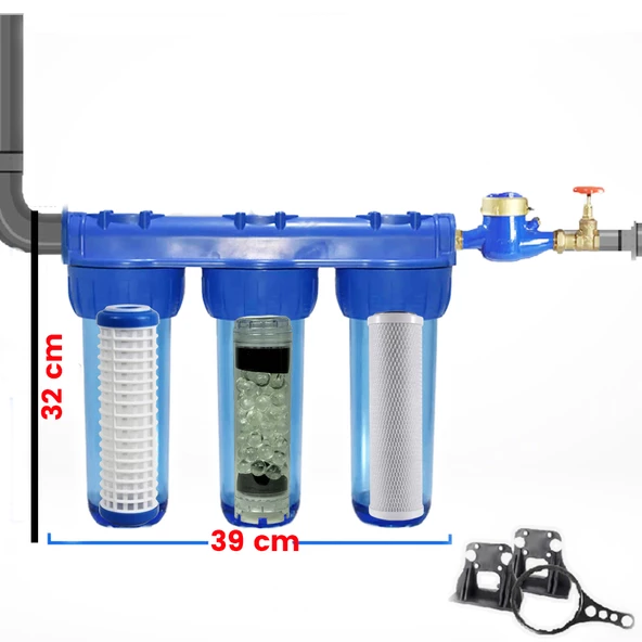 Daire Bina Girişi Su Arıtma Sistemi Filtresi 10" Inç - Resim 7