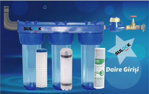 Daire Bina Girişi Su Arıtma Sistemi Filtresi 10" Inç - Resim 3
