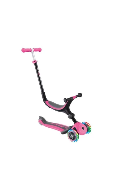 Globber Go Up Foldable Plus Işıklı Scooter - Pembe - 4
