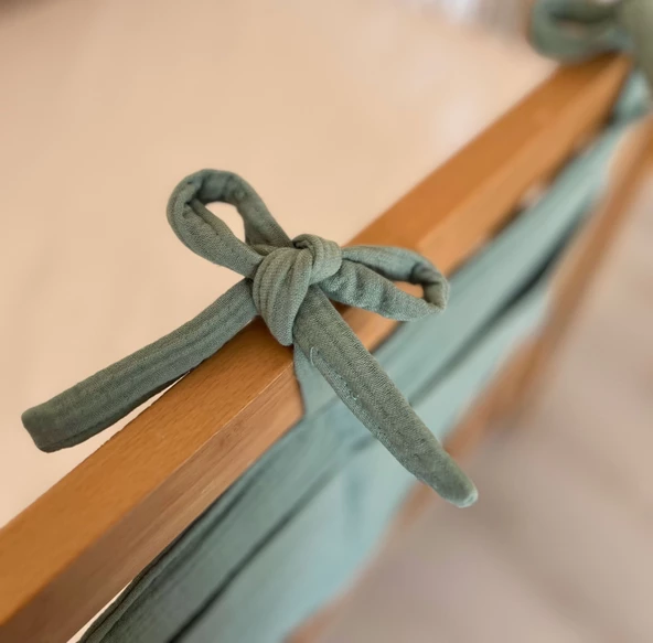 Pamuka Müslin Beşik Organizer-Yeşil - Resim 3