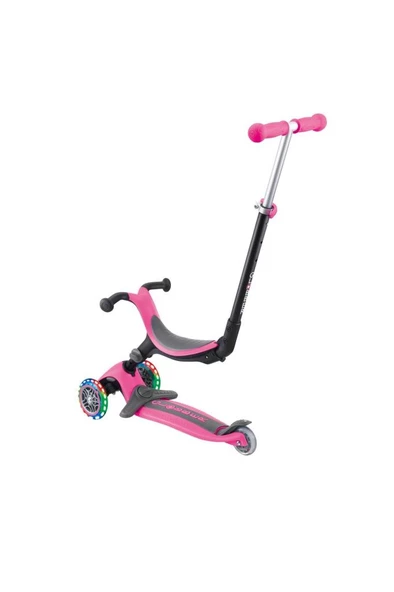 Globber Go Up Foldable Plus Işıklı Scooter - Pembe - 2