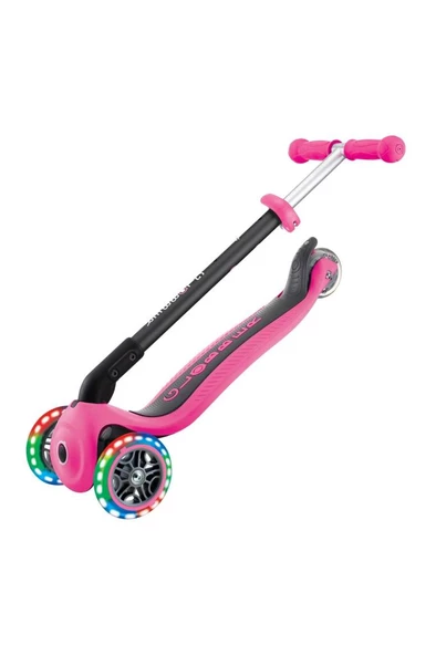 Globber Go Up Foldable Plus Işıklı Scooter - Pembe - 8
