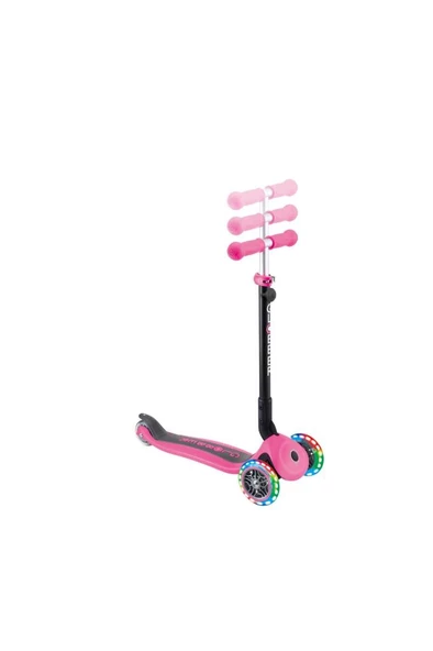 Globber Go Up Foldable Plus Işıklı Scooter - Pembe - 9