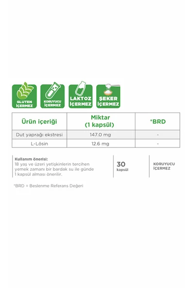 Dynavit Reducose Dut Yaprağı 30 Kapsül 2 Adet - Resim 2