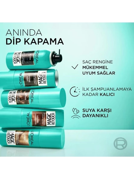 L'oréal Paris Magic Retouch Beyaz Dipleri Kapatıcı Sprey 75 Ml - Kumral - 3