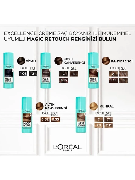 L'oréal Paris Magic Retouch Beyaz Dipleri Kapatıcı Sprey 75 Ml - Kumral - 8