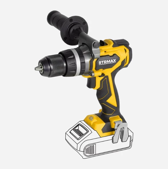 Rtrmax RTX3010 Akülü Darbeli Matkap Kömürsüz 18W - 3
