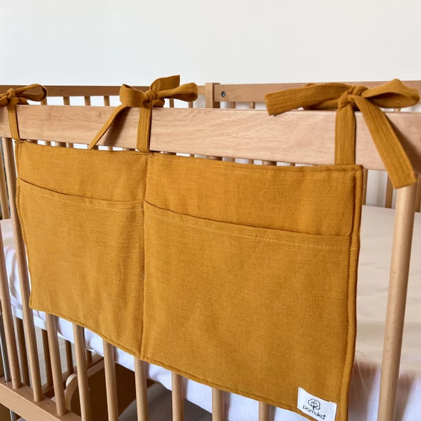 Pamuka Müslin Beşik Organizer-Hardal - 2