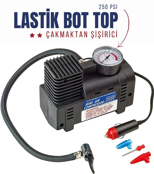 Zhltools 12V 250Psi Lastik Şişirici Kompresör - 3