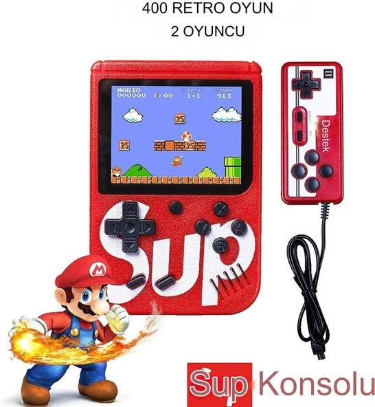 QASUL 400 Oyunlu Atari Sup Game Box Konsollu Model TV Bağlanan Oyun Konsolu