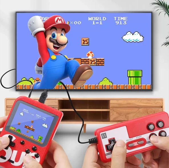 QASUL 400 Oyunlu Atari Sup Game Box Konsollu Model TV Bağlanan Oyun Konsolu - 5