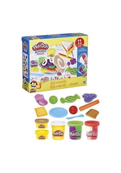 Play Doh Eğlenceli Mutfağım Sandviç Seti E7253 F5746 Lisanslı Ürün