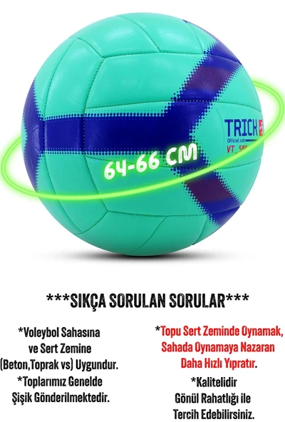 Voleybol Topu VT500 Trick No:5  Yumuşak Doku Semi-Pro İç-Dış Mekan Soft Touch 270 g - 5