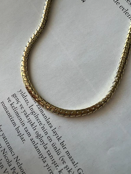 STELLAN (14K ALTIN KAPLAMA KOLYE )