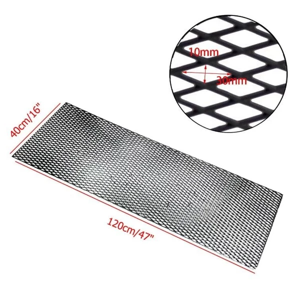 Seat Zigzag Dizayn 3D Style ABS Plastik Panjur Teli 120x40 cm Siyah - Resim 2