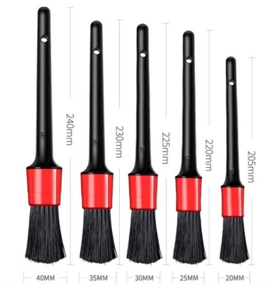 Drs Tuning Detail Dash Brush Detay Fırçası Seti 5 'li Kaliteli Detaylı Farklı Boyutlarda Fırça Seti - 2