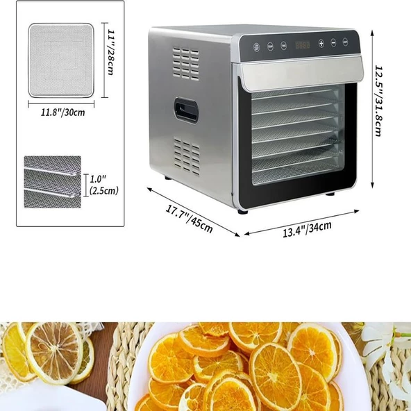 SS-08A Paslanmaz Meyve Sebze Kurutma Makinesi - 6