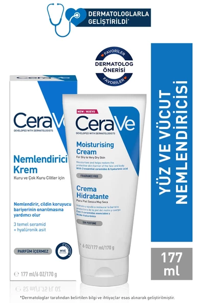 Cerave Nemlendirici Krem Kuru ve Çok Kuru Ciltler 177 ml