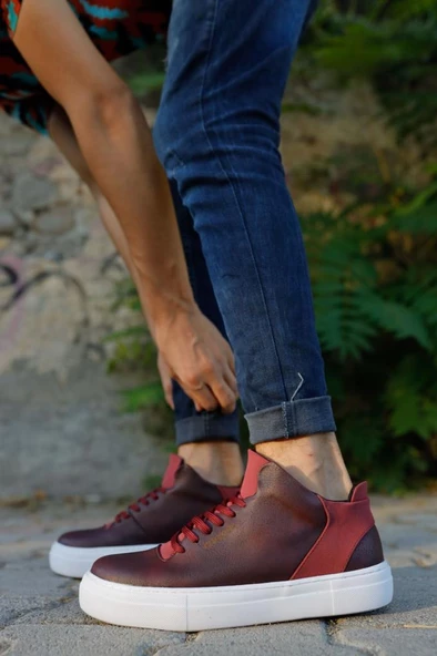 CH004 CBT Hıde Erkek Ayakkabı BORDO - 2