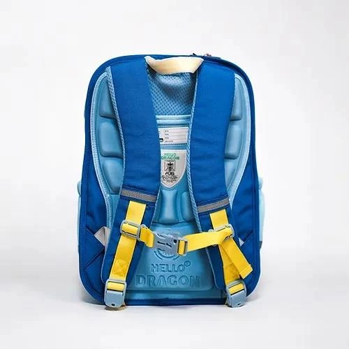 Hello Dragon Okul Çantası Omurga Koruyucu Mavi - Resim 3